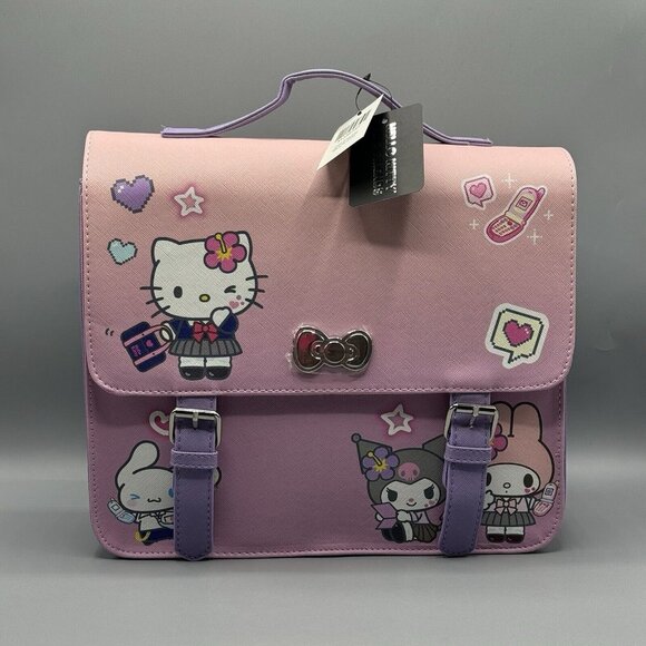 Sanrio Hello Kitty And Friends Kogyaru Mini Backpack Pink Purple NEW main image 4